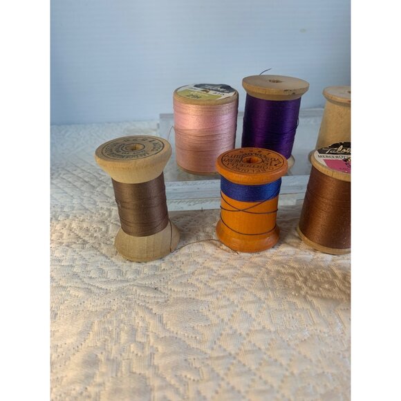 Wood Spools Set of 9 #44 - Picture 8 of 10